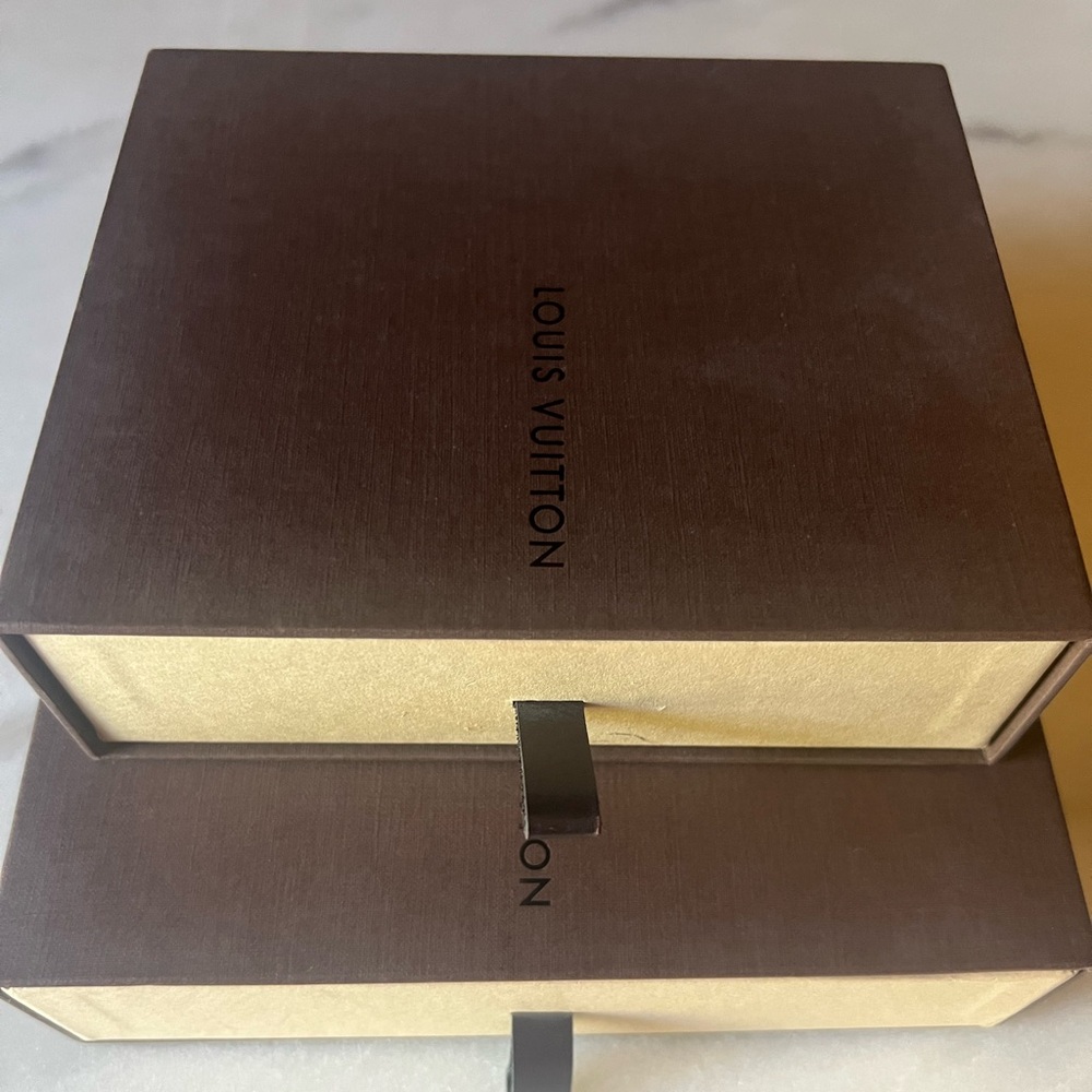 Authentic Lv Brown Drawer Boxes - image 1